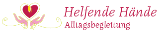 Horizontales Logo von Helfende Hände Alltagsbegleitung mit Herz und Händen.